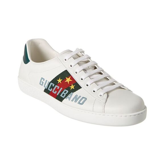 Gucci Band Ace Leather Sneaker - Picture 1 of 5